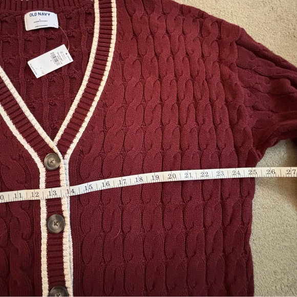 NWT Old Navy Women's Burgundy Oversized Sweater - Picture 5 of 7